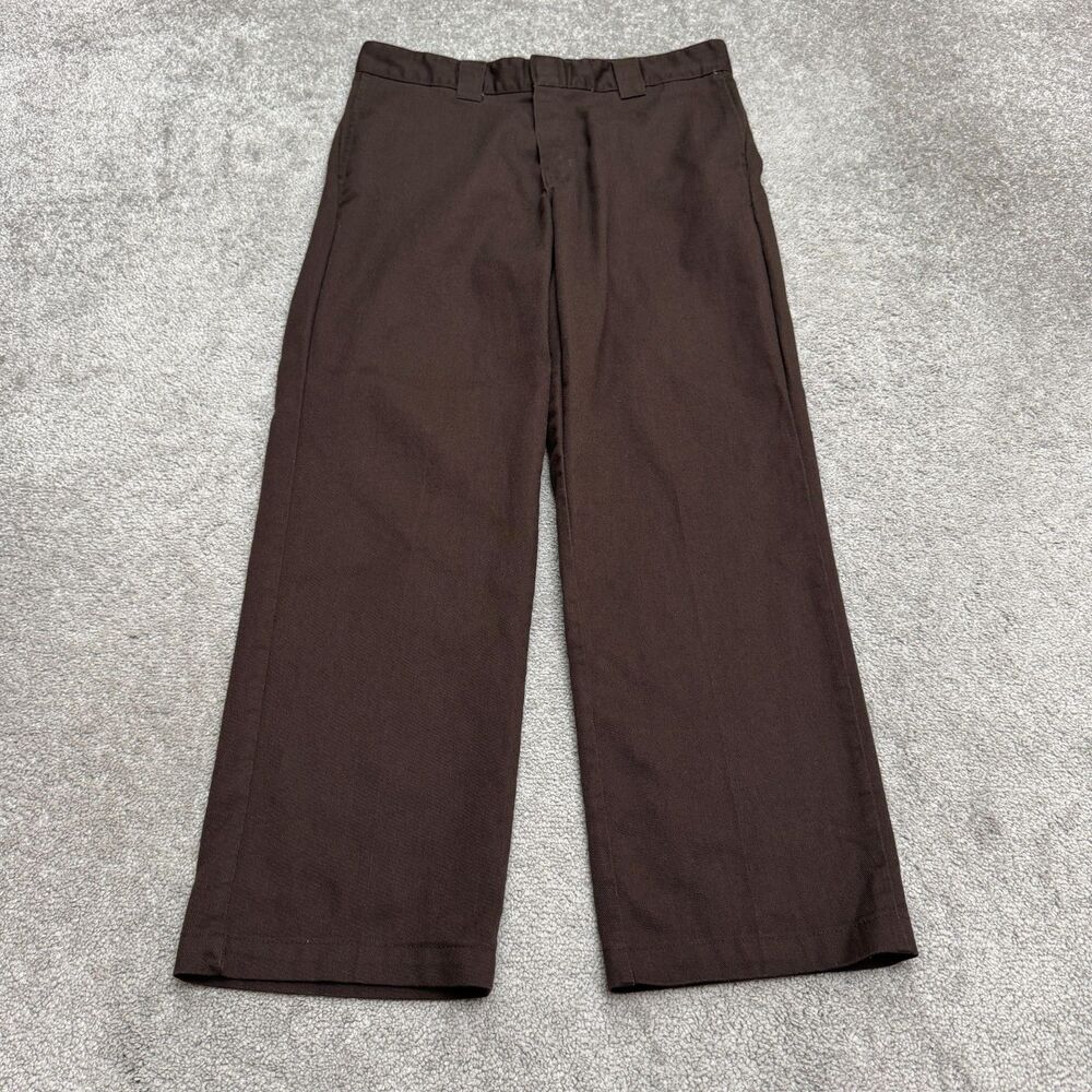 Dickies 874 Flex Original Fit Work Pants Men 34x30 Dark Brown Heavy Pilling Fit